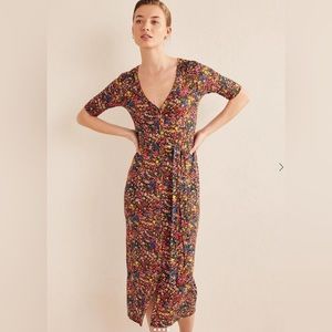 Boden Button Front Jersey Midi Dress, Size 10